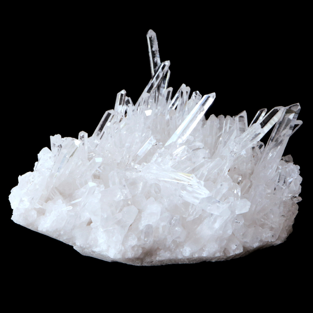 天然 水晶 クラスター 47g 台付き 中国 貴州省産 原石 天然石 1点物