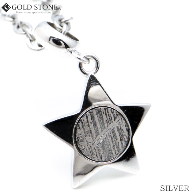 ギベオン 隕石 ペンダント ナミビア産 モルダバイト付き Silver925