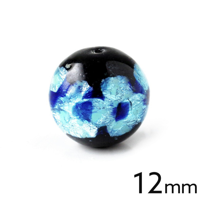 光る ホタルガラス ミントブルー 12mm 粒売り 1粒 とんぼ玉 沖縄 お土産 父の日