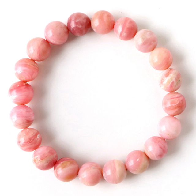 ピンクオパール ブレスレット レディース 10mm 10月 誕生石 天然石 パワーストーン 1点物 Pink Opal 蛋白石