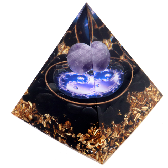 オルゴナイト ピラミッド オブシディアン さざれ 黒曜石 如来 orgonite