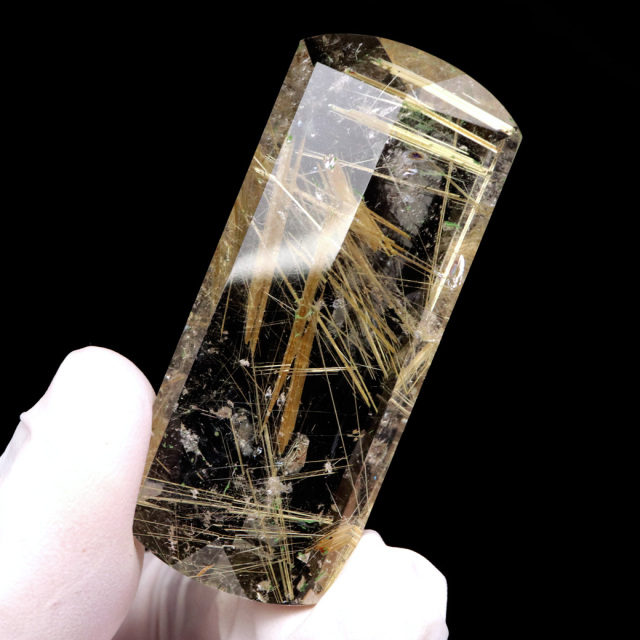ゴールド ルチルクォーツ ルース 裸石 18.9g AAAAAA 金針 水晶