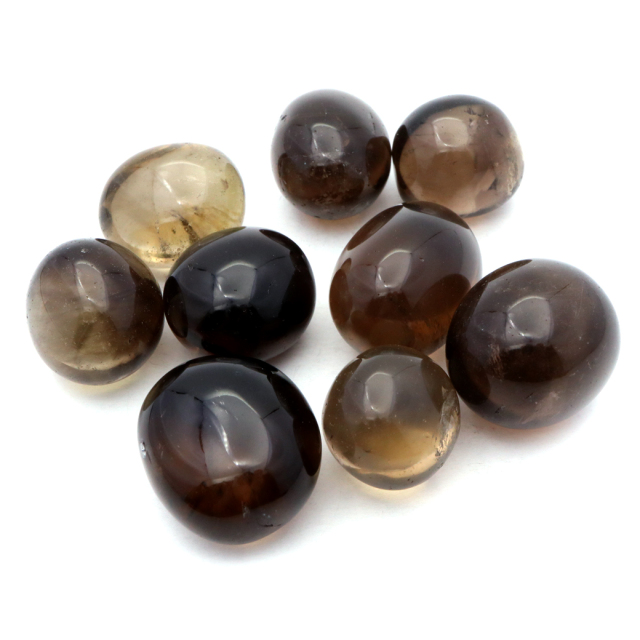 スモーキークォーツ タンブル さざれ石 150g  煙水晶 茶色 クリア 天然石 パワーストーン 浄化グッズ 庭 敷石 材料