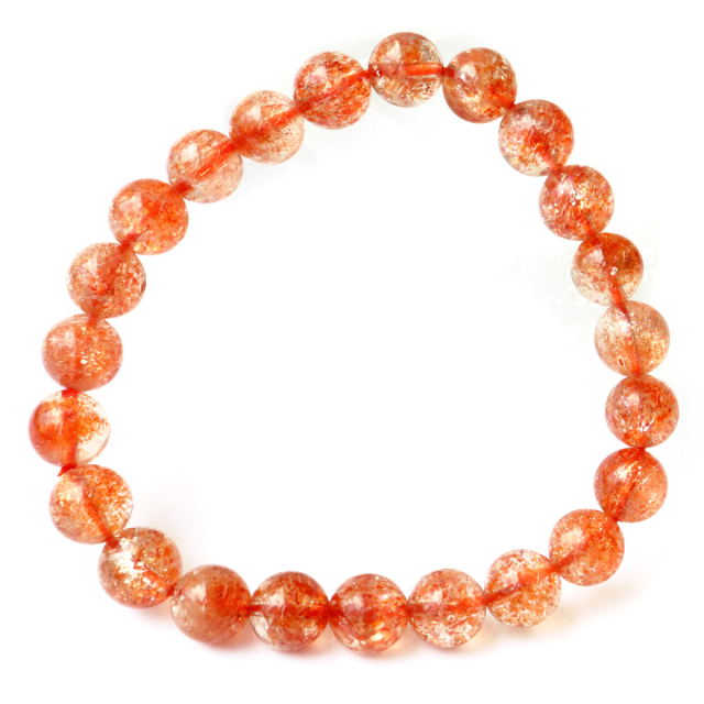 サンストーン ブレスレット AAAAA ブレスレット 8mm インド産 日長石 1点もの Sunstone